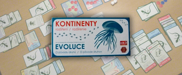 Rozbalování deskové hry: Evoluce – rozšíření Kontinenty