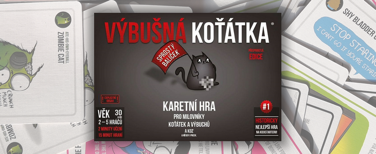 Výbušná koťátka: Přisprostlá edice | Jednoduchá karetní hra plná výbuchů a koťátek